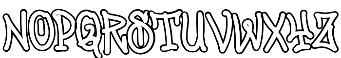 Jumpis Graffiti Outline Font UPPERCASE