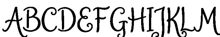 Junelys Ridge Personal Use Reg Font UPPERCASE