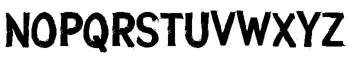 Jungkir Font UPPERCASE