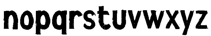 Jungkir Font LOWERCASE