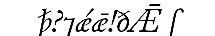 Junius Italic Font OTHER CHARS
