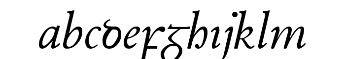 Junius Italic Font LOWERCASE
