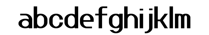 Jupiteroid Bold Font LOWERCASE