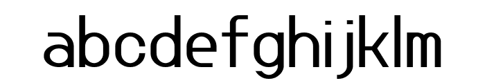 Jupiteroid Regular Font LOWERCASE