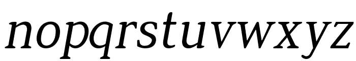 Jura Italic Font LOWERCASE
