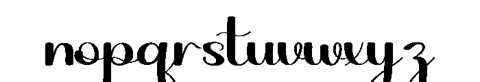 Just Beauty Font LOWERCASE
