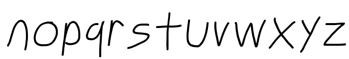 Just Breathe ObliqueTwo Font LOWERCASE