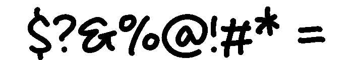 Just Show Font OTHER CHARS