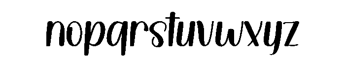 Just Smile Font LOWERCASE