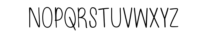 JustAlice-Regular Font UPPERCASE