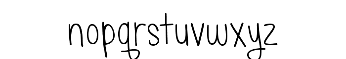 JustAlice-Regular Font LOWERCASE