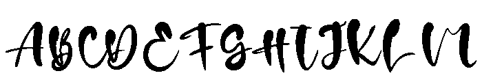 Justeven Font UPPERCASE