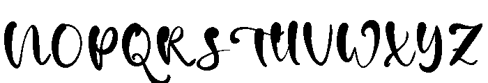 Justeven Font UPPERCASE