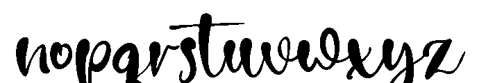 Justeven Font LOWERCASE