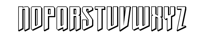 Justice Fighters 3D Font LOWERCASE
