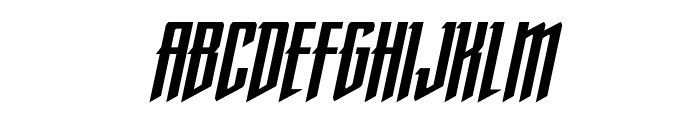 Justice Fighters Condense  Ital Font UPPERCASE