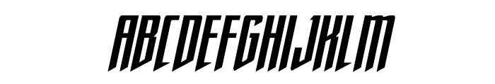Justice Fighters Condense  Ital Font LOWERCASE