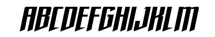Justice Fighters Expand Italic Font LOWERCASE