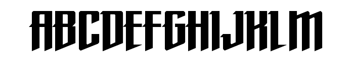Justice Fighters Expand Font UPPERCASE
