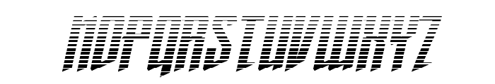 Justice Fighters Gradient Ital Font UPPERCASE