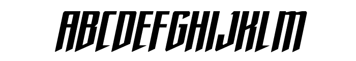 Justice Fighters Italic Font LOWERCASE