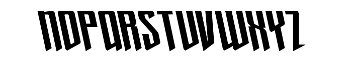 Justice Fighters Leftalic Font LOWERCASE