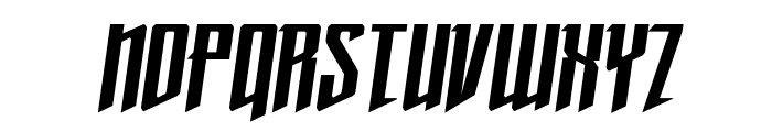 Justice Fighters Semi-Italic Font UPPERCASE