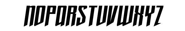 Justice Fighters Semi-Italic Font LOWERCASE