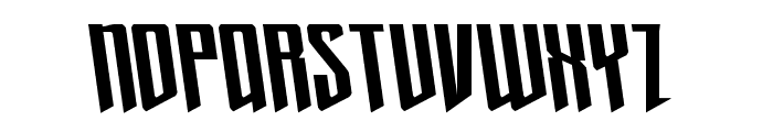 Justice Fighters Semi-Leftalic Font LOWERCASE