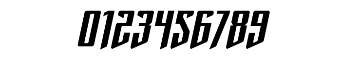 Justice Fighters Spaced Italic Font OTHER CHARS