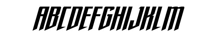 Justice Fighters Super-Italic Font LOWERCASE