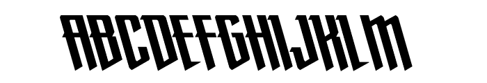 Justice Fighters Super-Left Font UPPERCASE