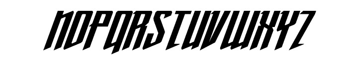 Justice Fighters Ulta-Italic Font UPPERCASE