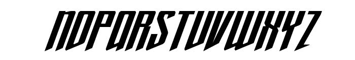 Justice Fighters Ulta-Italic Font LOWERCASE
