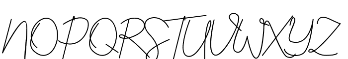 Justwinch Signature Demo Font UPPERCASE