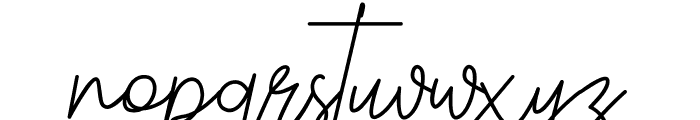 Justwinch Signature Demo Font LOWERCASE
