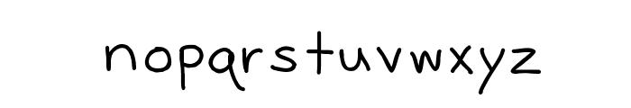 Justy Three Font LOWERCASE