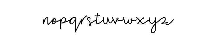 JuwitaNightpersonalu Font LOWERCASE