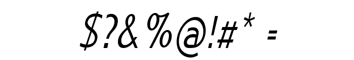Juju-CondensedItalic Font OTHER CHARS