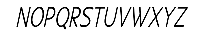 Juju-CondensedItalic Font UPPERCASE