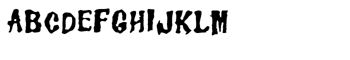 Junglemania Staggered Regular Font LOWERCASE