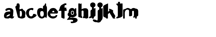 Junk Regular Font LOWERCASE