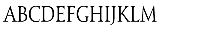 Jupiter Condensed Font UPPERCASE