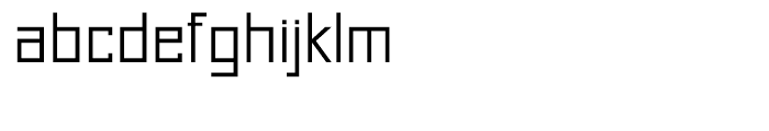 Just Square Cyrillic Light Font LOWERCASE