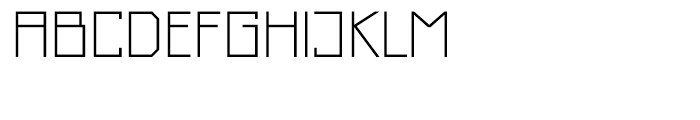 Just Square Cyrillic Thin Font UPPERCASE