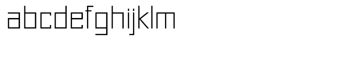 Just Square Cyrillic Thin Font LOWERCASE