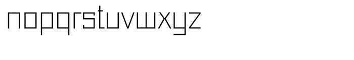 Just Square Cyrillic Thin Font LOWERCASE