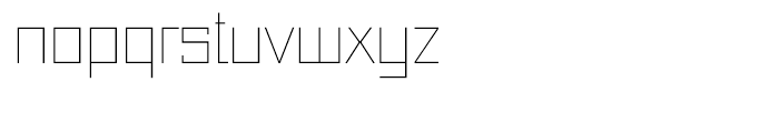 Just Square Cyrillic Ultra Light Font LOWERCASE