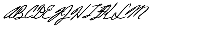 Justine Handwriting Regular Font UPPERCASE