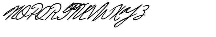 Justine Handwriting Regular Font UPPERCASE